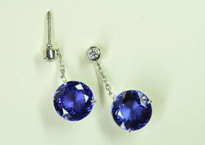 Tanzanite earrings