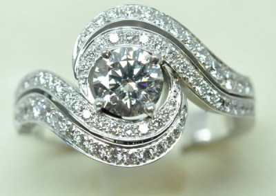 100 diamonds tourbillon ring