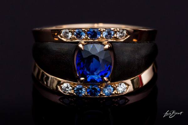 Sapphire Diamond Ring Setting In Rose Gold