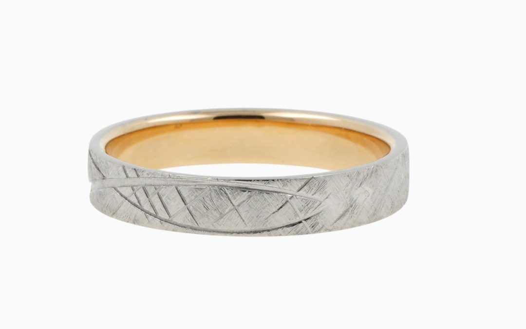 Ring Bicolore Effet Matière