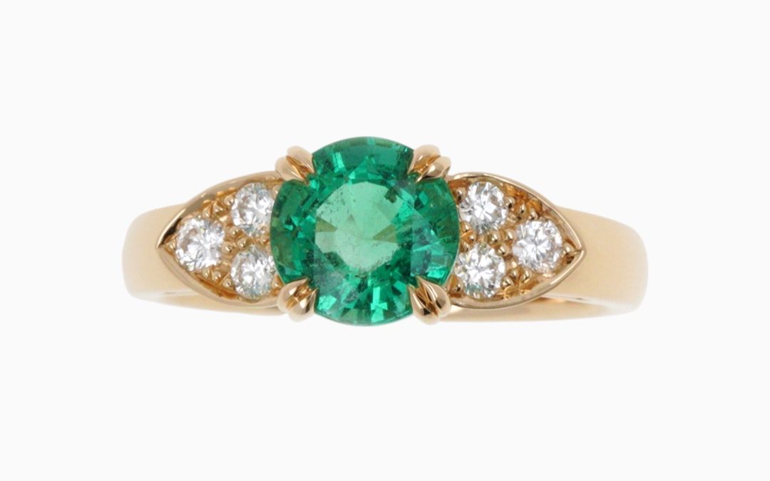 Bague de Fiançailles Émeraude