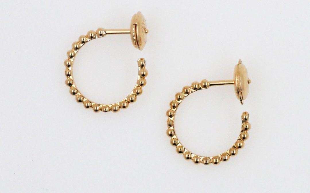 Créoles Or Jaune Bille Diamant