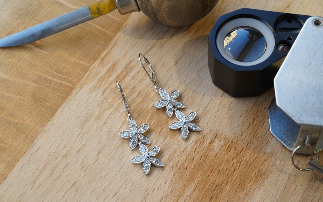 Boucles d’oreilles Diamant Or Blanc