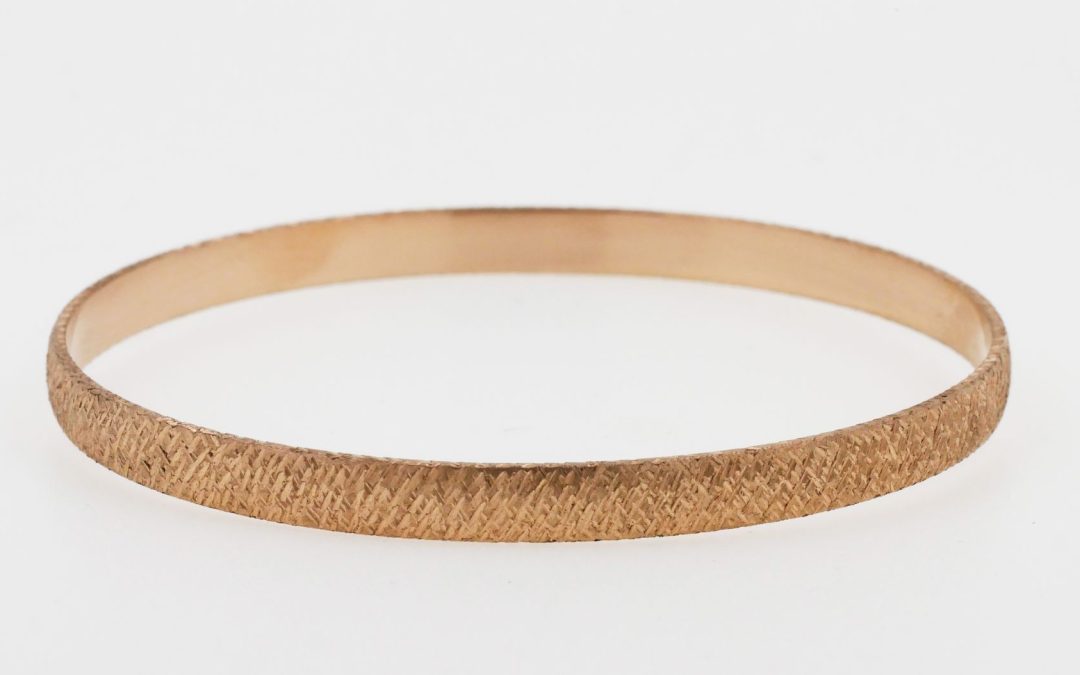 Jonc Or Rose Effet Matière